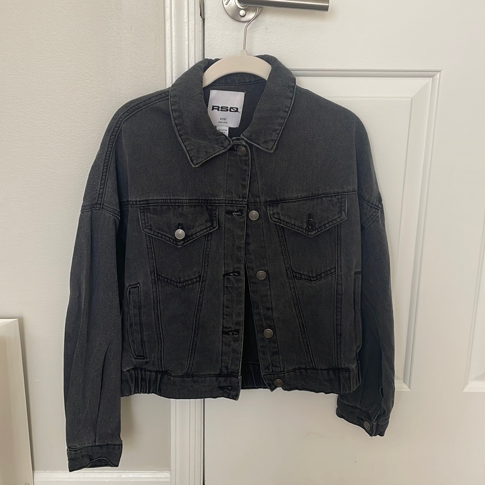 Black jean jacket